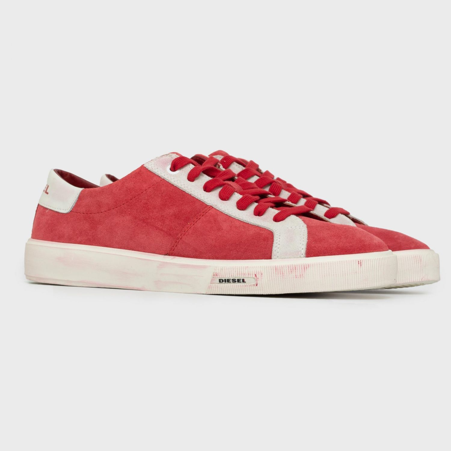 Diesel red sneakers clearance